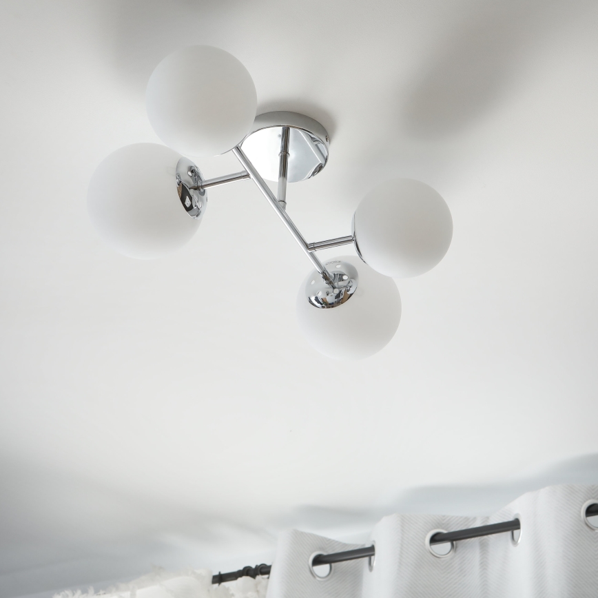 Brilagi - Плафон MALONY 4xE14/20W/230V лъскав хром