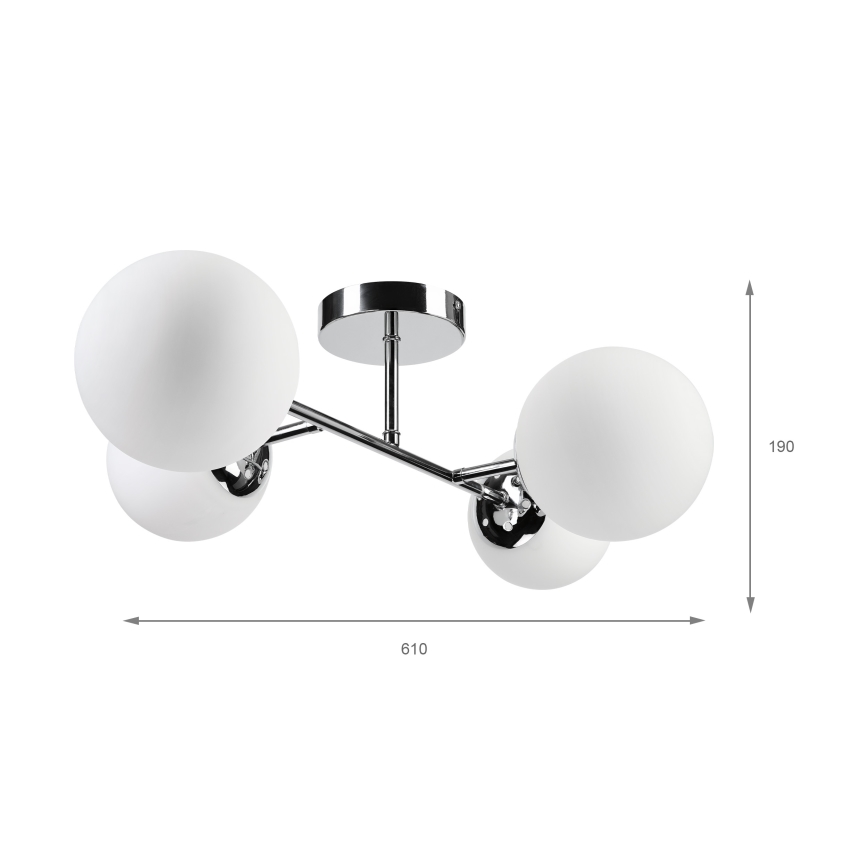 Brilagi - Плафон MALONY 4xE14/20W/230V лъскав хром