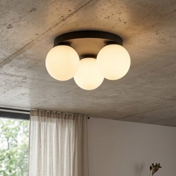 Brilagi - Плафон MILO 3xE27/60W/230V Ø 35 см, черен