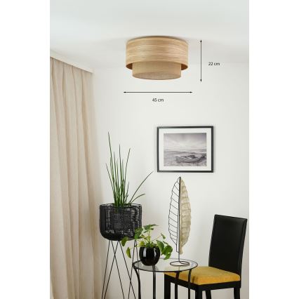Brilagi - Плафон MONTANA BOHO 1xE27/15W/230V Ø 45 см кафяв