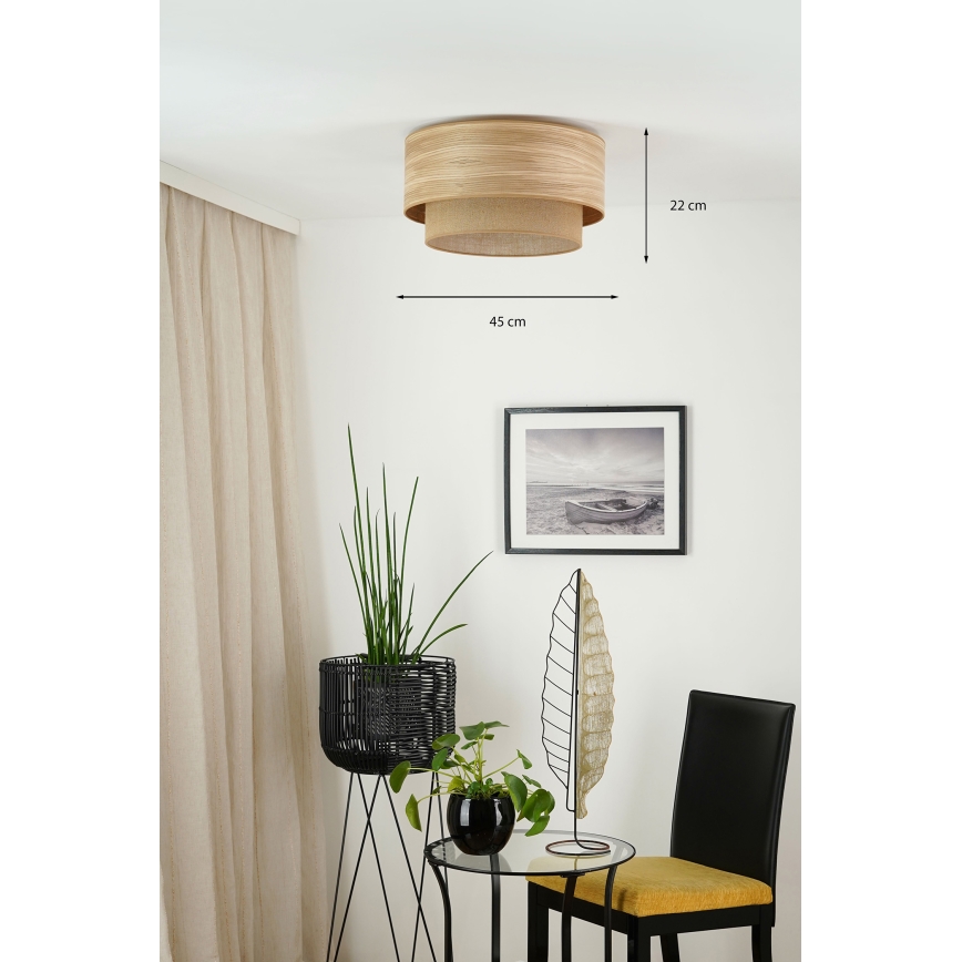 Brilagi - Плафон MONTANA BOHO 1xE27/15W/230V Ø 45 см кафяв