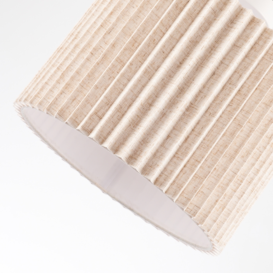 Brilagi - Плафон NORDIC WAVE 1xE27/15W/230V Ø 32 cm лен/бял