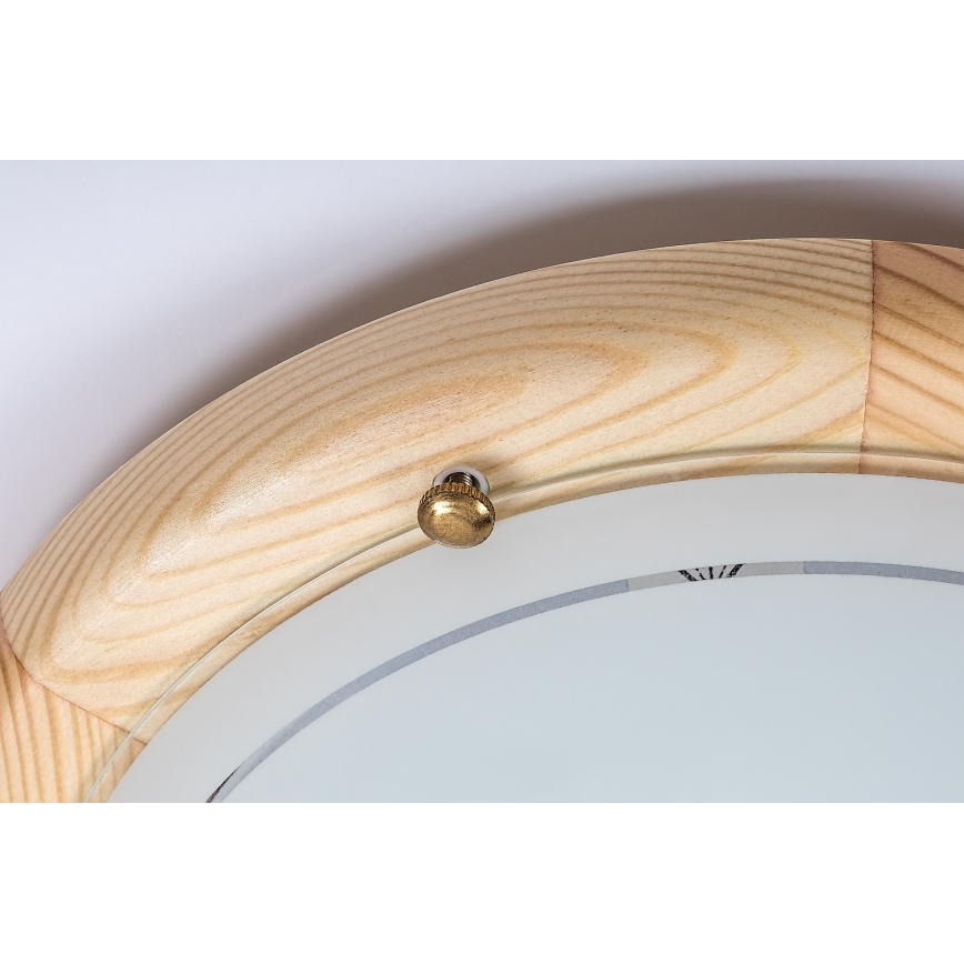 Brilagi - Плафон ORBIS 1xE27/60W/230V, Ø 30 см, борова дървесина