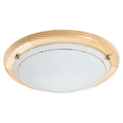 Brilagi - Плафон ORBIS 1xE27/60W/230V, Ø 30 см, борова дървесина