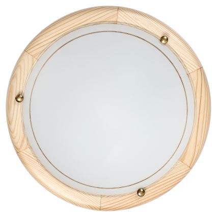 Brilagi - Плафон ORBIS 1xE27/60W/230V, Ø 30 см, борова дървесина