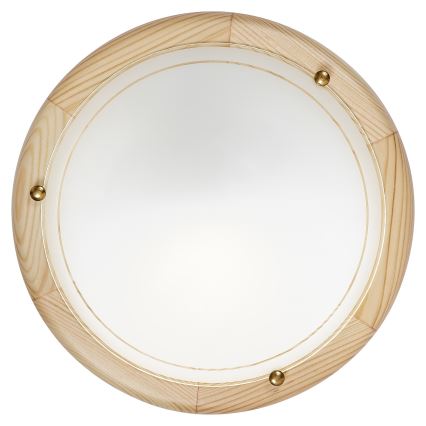 Brilagi - Плафон ORBIS 1xE27/60W/230V, Ø 30 см, борова дървесина