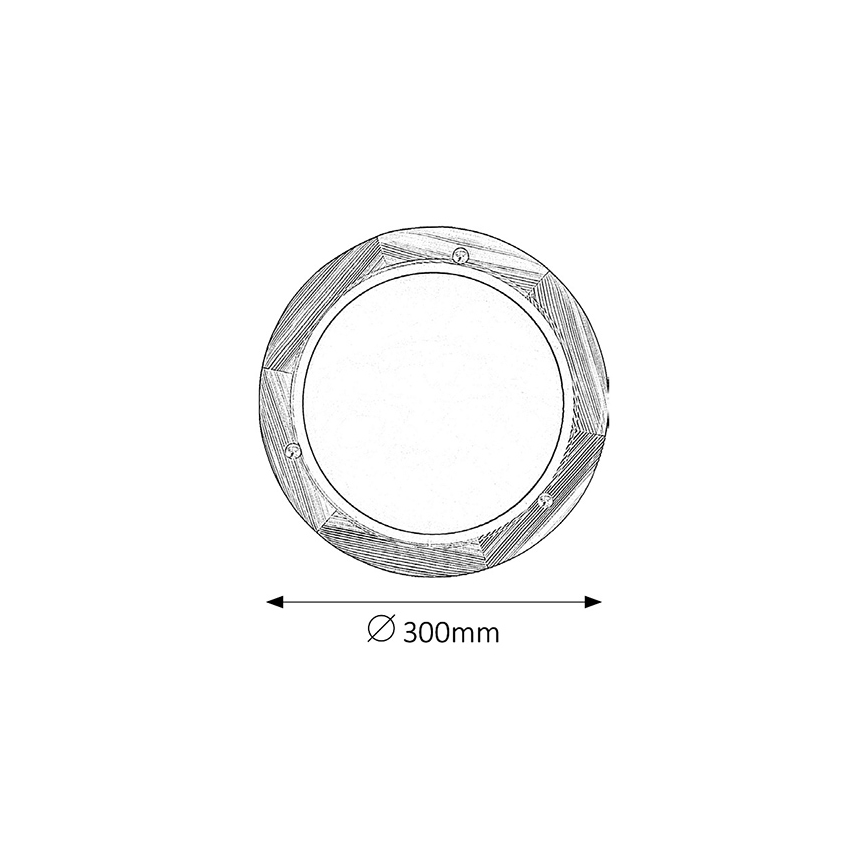 Brilagi - Плафон ORBIS 1xE27/60W/230V, Ø 30 см, борова дървесина