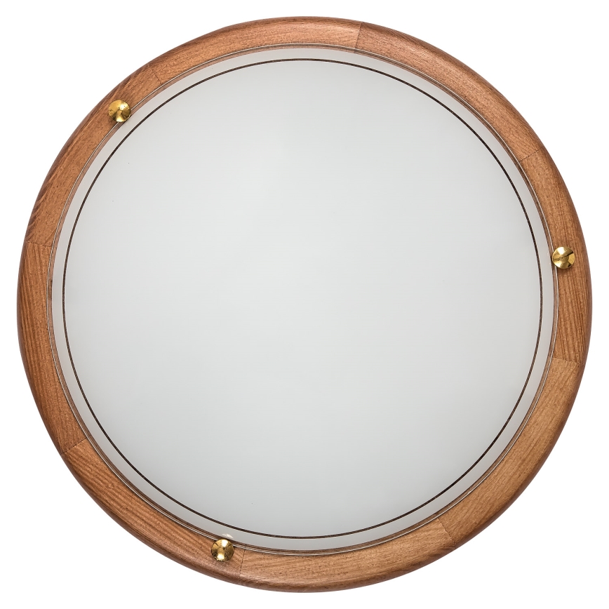 Brilagi - Плафон ORBIS 2xE27/60W/230V Ø 38 см борова дървесина