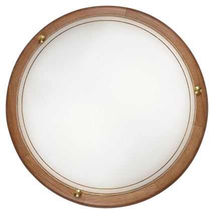 Brilagi - Плафон ORBIS 2xE27/60W/230V Ø 38 см борова дървесина