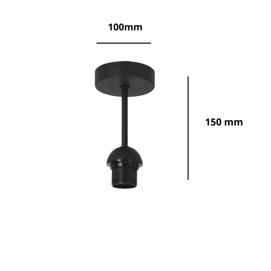 Brilagi - Плафон PARTY 1xE27/60W/230V Ø 10 см черен