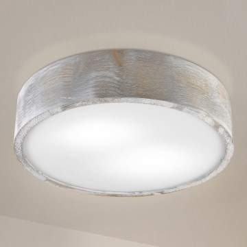 Brilagi - Плафон PINO, 2xE27/15W/230V, бор/сребрист, диам. 37,5 см