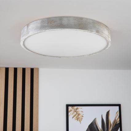 Brilagi - Плафон PINO 3xE27/15W/230V бор/сребрист Ø 47,5 cm