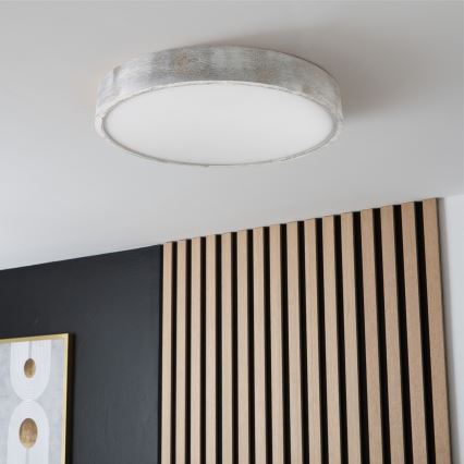 Brilagi - Плафон PINO 3xE27/15W/230V бор/сребрист Ø 47,5 cm