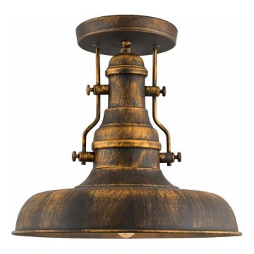 Brilagi - Плафон PYRONIC 1xE27/40W/230V диаметър 32 см бронзов/патина