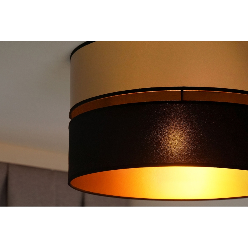 Brilagi - Плафон ROYAL 1xE27/15W/230V Ø 40 см черен/златист
