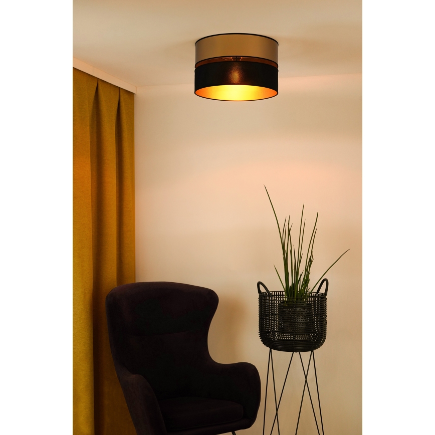 Brilagi - Плафон ROYAL 1xE27/15W/230V Ø 40 см черен/златист