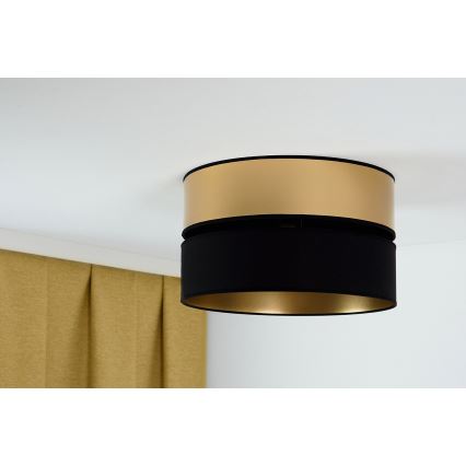 Brilagi - Плафон ROYAL 1xE27/15W/230V Ø 40 см черен/златист