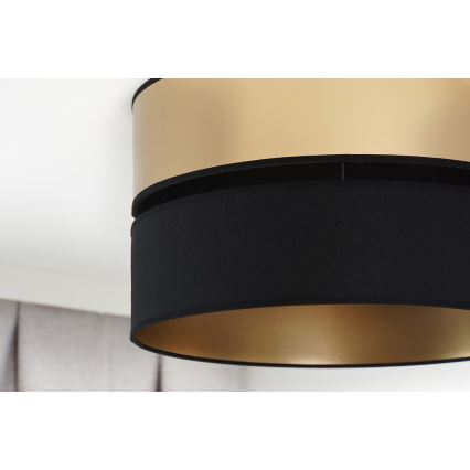 Brilagi - Плафон ROYAL 1xE27/15W/230V Ø 40 см черен/златист