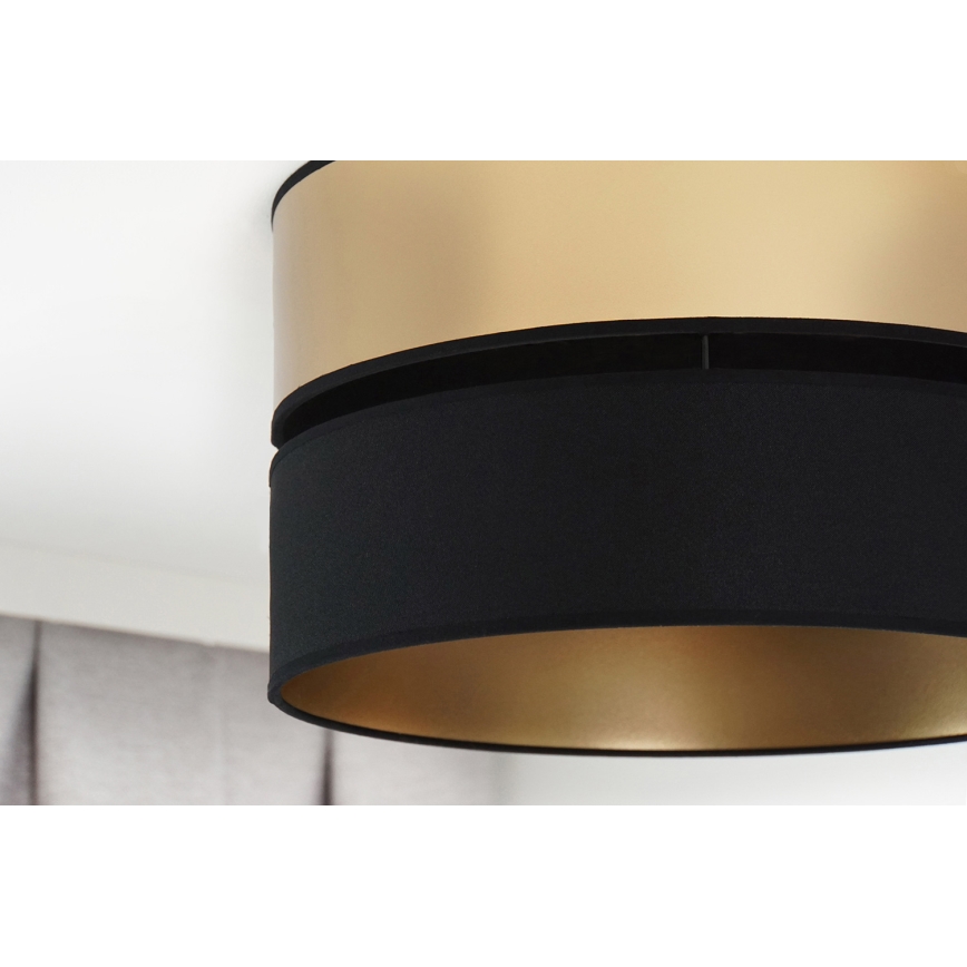 Brilagi - Плафон ROYAL 1xE27/15W/230V Ø 40 см черен/златист