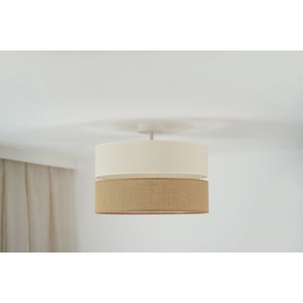 Brilagi - Плафониера ROYAL YUTE 1xE27/15W/230V Ø 40 см бежово/кремаво