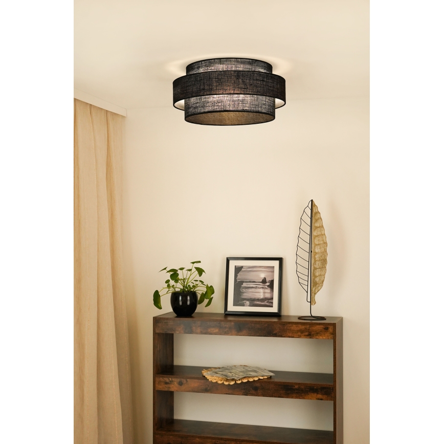 Brilagi - Плафон SPACE YUTE LED/12W/230V Ø 50 см черен