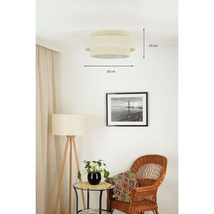 Brilagi - Плафон SPACE YUTE LED/12W/230V Ø 50 см 3000K/4000K/6400K кремав