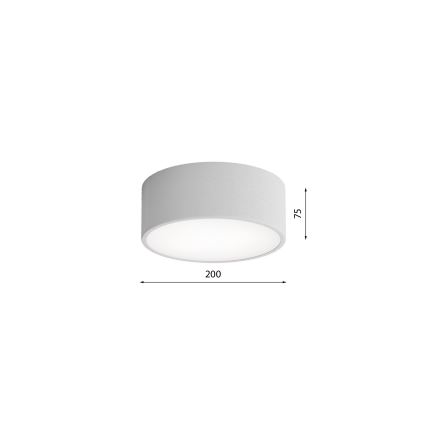 Brilagi - Плафон със сензор CLARE 1xE27/24W/230V Ø 20 см сив