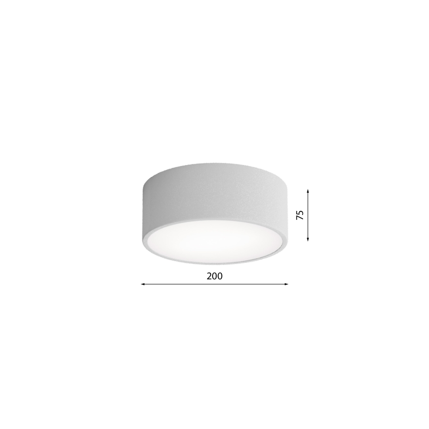 Brilagi - Плафон със сензор CLARE 1xE27/40W/230V Ø 20 см сив