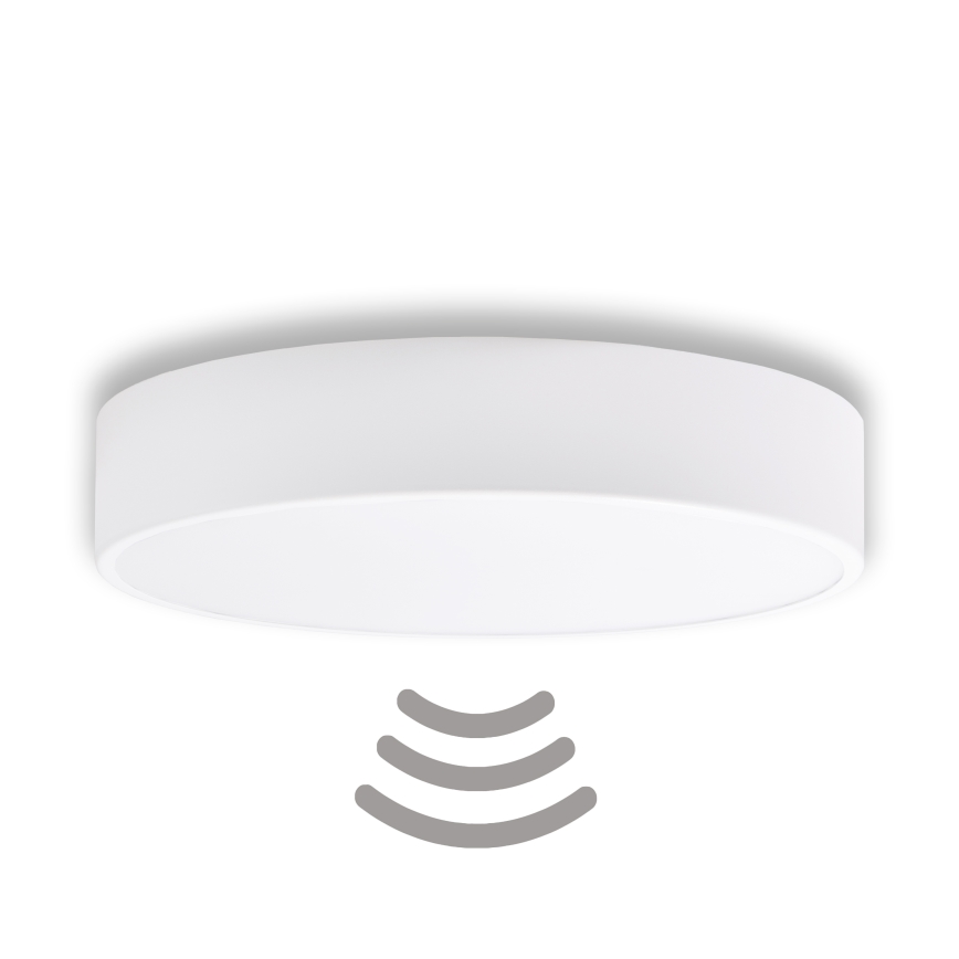 Brilagi - Плафон със сензор CLARE 3xE27/24W/230V Ø 40 см бял