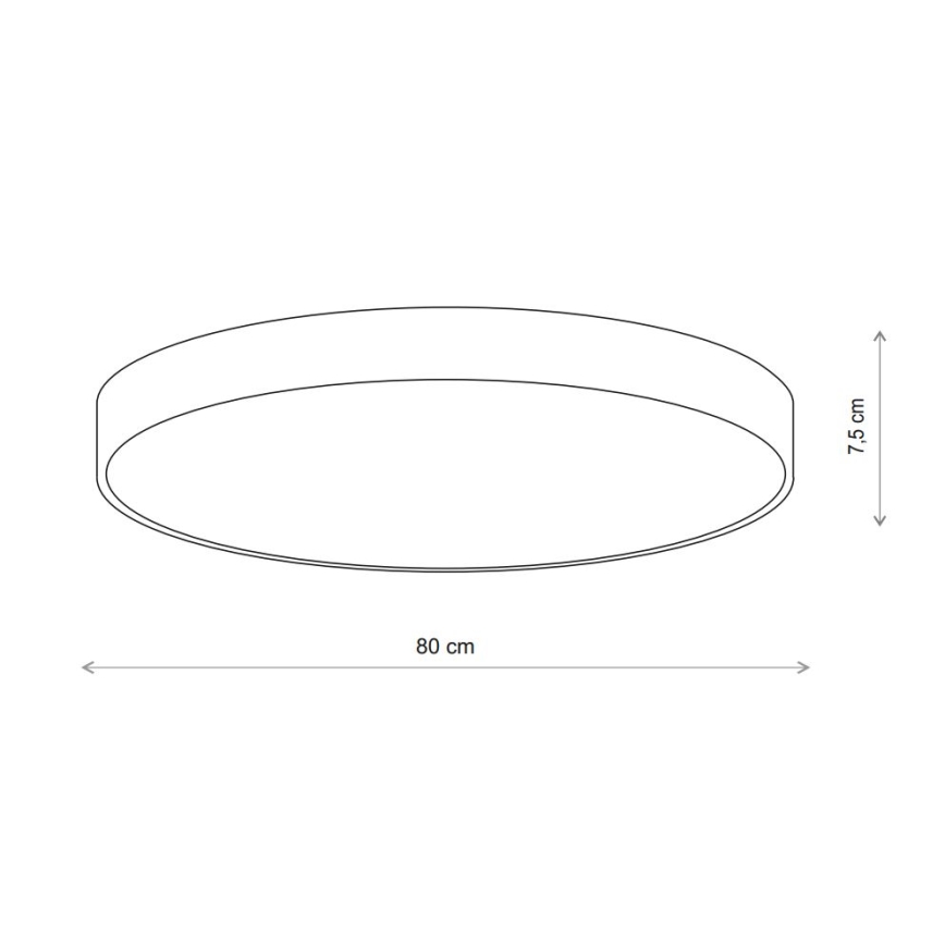 Brilagi - Плафон със сензор CLARE 6xE27/24W/230V Ø 80 см бежов