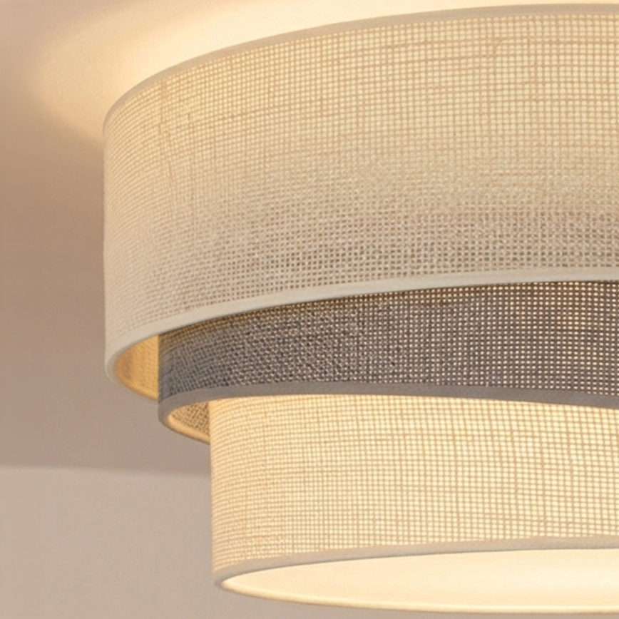 Brilagi - Плафон TRIO 1xE27/60W/230V Ø 40 см кремав/сив