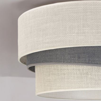 Brilagi - Плафон TRIO 1xE27/60W/230V Ø 40 см кремав/сив