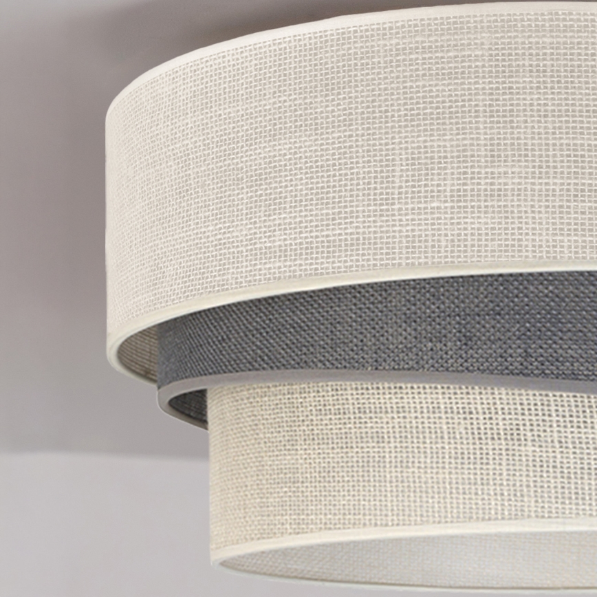 Brilagi - Плафон TRIO 1xE27/60W/230V Ø 40 см кремав/сив