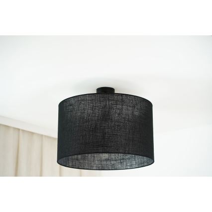 Brilagi - Плафониера TUBES ROLLER 1xE27/15W/230V Ø 50 см, черна