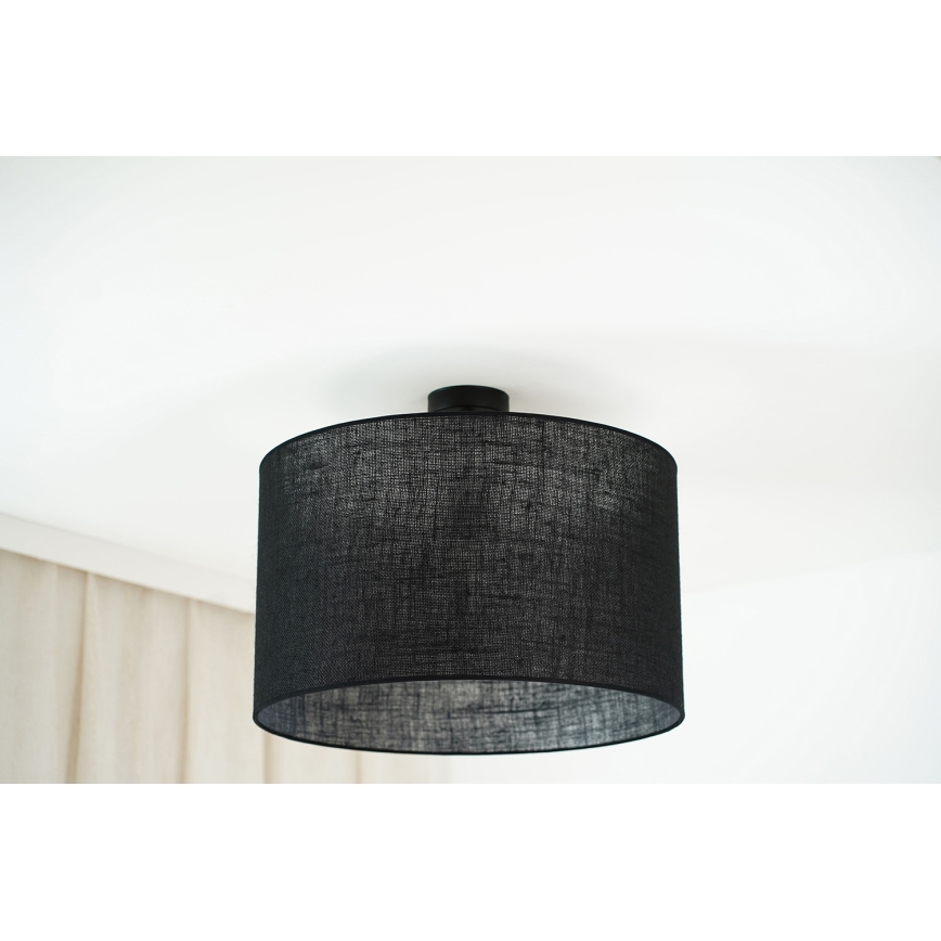 Brilagi - Плафониера TUBES ROLLER 1xE27/15W/230V Ø 50 см, черна