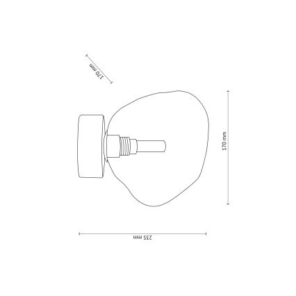 Brilagi - Плафон VULCANO 1xG9/8W/230V кафяв/димно бежов