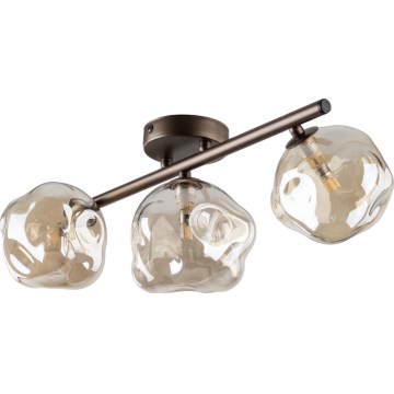 Brilagi - Плафон VULCANO 3xG9/8W/230V кафяв/опушено бежово