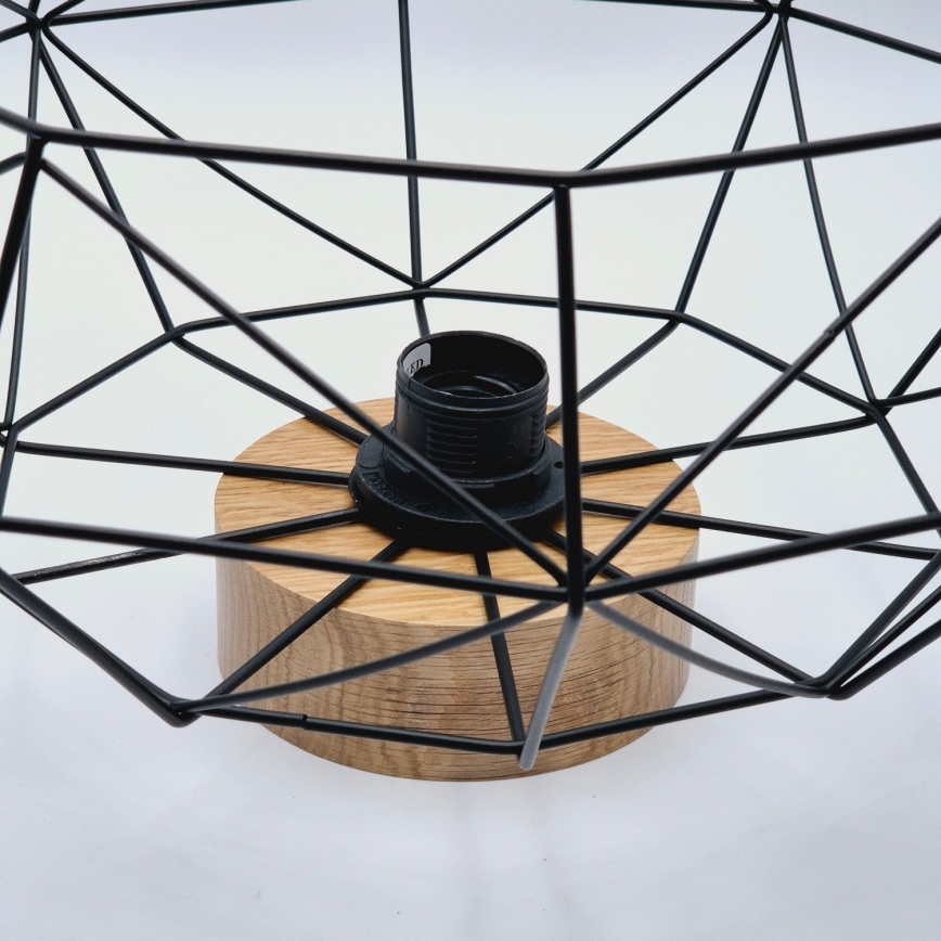 Brilagi - Таванно осветително тяло WOODY BASKET 1xE27/60W/230V Ø 40 см дъб