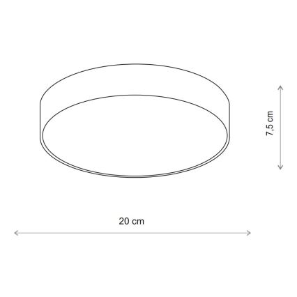 Brilagi - Плафон за баня CLARE 1xE27/24W/230V Ø 20 см IP54 бежов