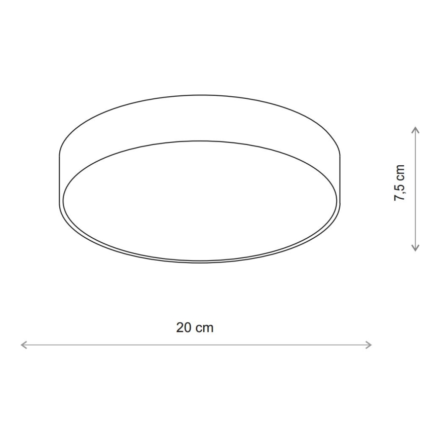 Brilagi - Плафон за баня CLARE 1xE27/24W/230V Ø 20 см IP54 бежов