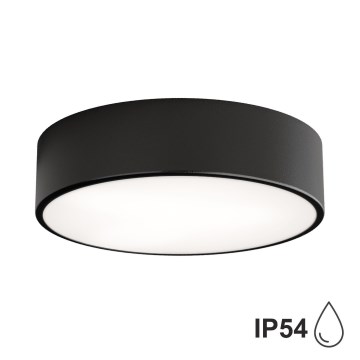Brilagi - Плафон за баня CLARE 2xE27/24W/230V Ø 30 см черен IP54