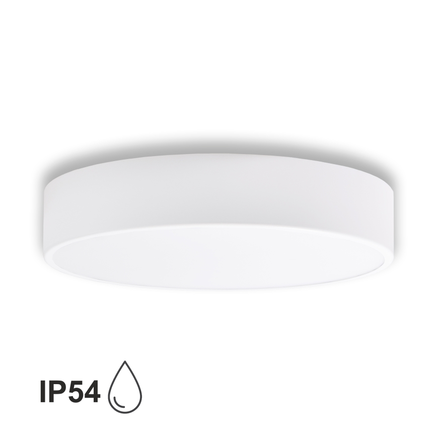 Brilagi - Плафон за баня CLARE 3xE27/24W/230V Ø 40 см бял IP54