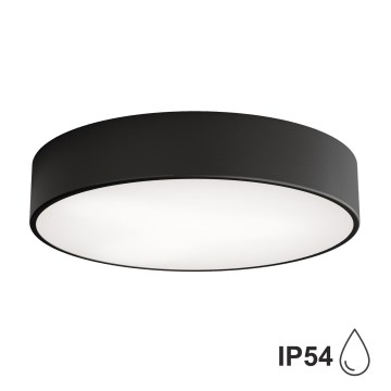 Brilagi - Плафон за баня CLARE 3xE27/24W/230V Ø 40 см черен IP54