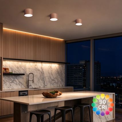 BRILAGI - Таванно осветително тяло за баня FORIS LED/9W/230V Ø 9 см бронзово IP44 CRI 90