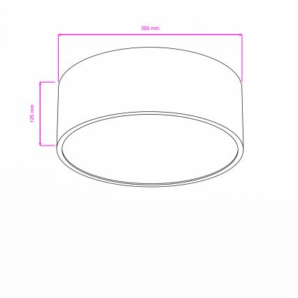 Brilagi - Плафон за баня POOL 2xE27/15W/230V Ø 30 см IP54 черен