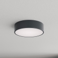 Brilagi - Плафон за баня със сензор за движение и за сумрак CLARE 2xE27/24W/230V Ø 30 см антрацит IP54