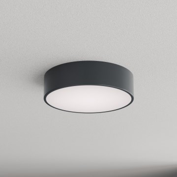 Brilagi - Плафон за баня със сензор за движение и за сумрак CLARE 2xE27/24W/230V Ø 30 см антрацит IP54
