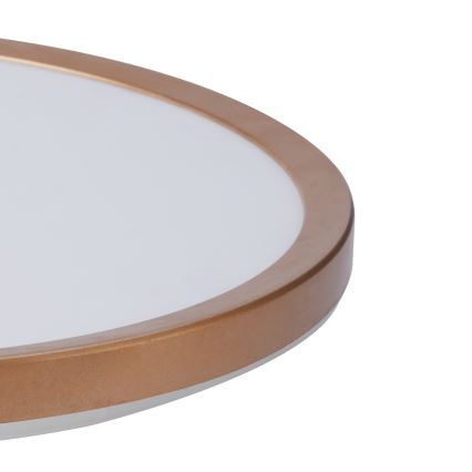 Brilagi - LED таванно осветително тяло за баня ултра тънко LED/24W/230V Ø 42 см розово злато IP54