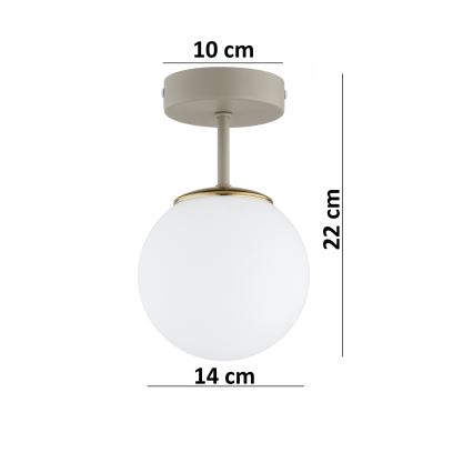 Brilagi - Плафон за таван 1xE27/60W/230V бежово/златно