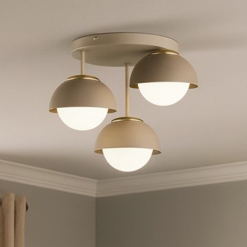 Brilagi - Плафонен полилей COSMO 3xE27/60W/230V бежово/златисто